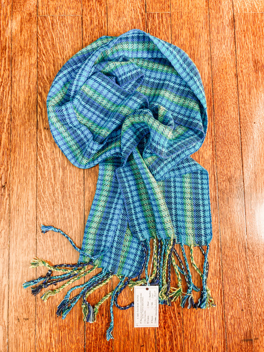 Turquoise/Royal Blue Scarf
