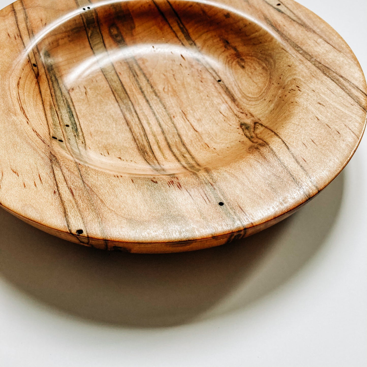 Ambrosia Maple Wooden Carved Bowl - 9 inches by John Parsons Jr. Woodworking