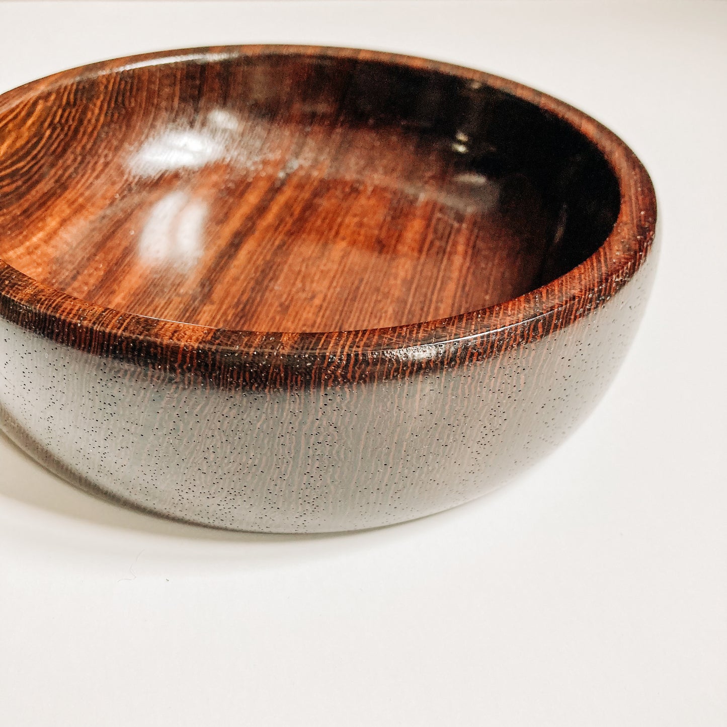 Wenge Wooden Carved Bowl - 6 inches by John Parsons Jr. Woodworking