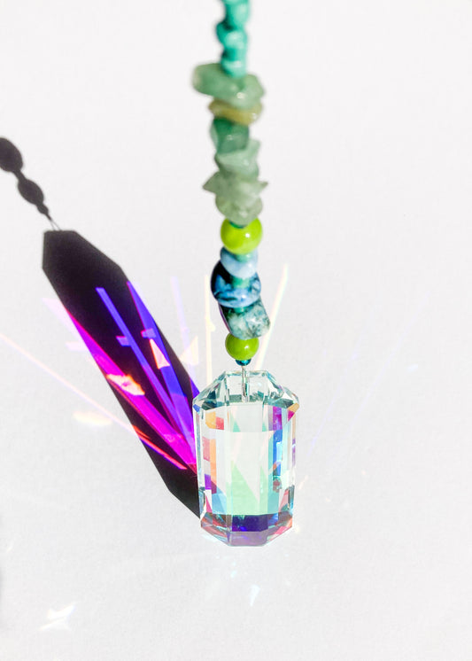 Beaded Suncatcher with Prism