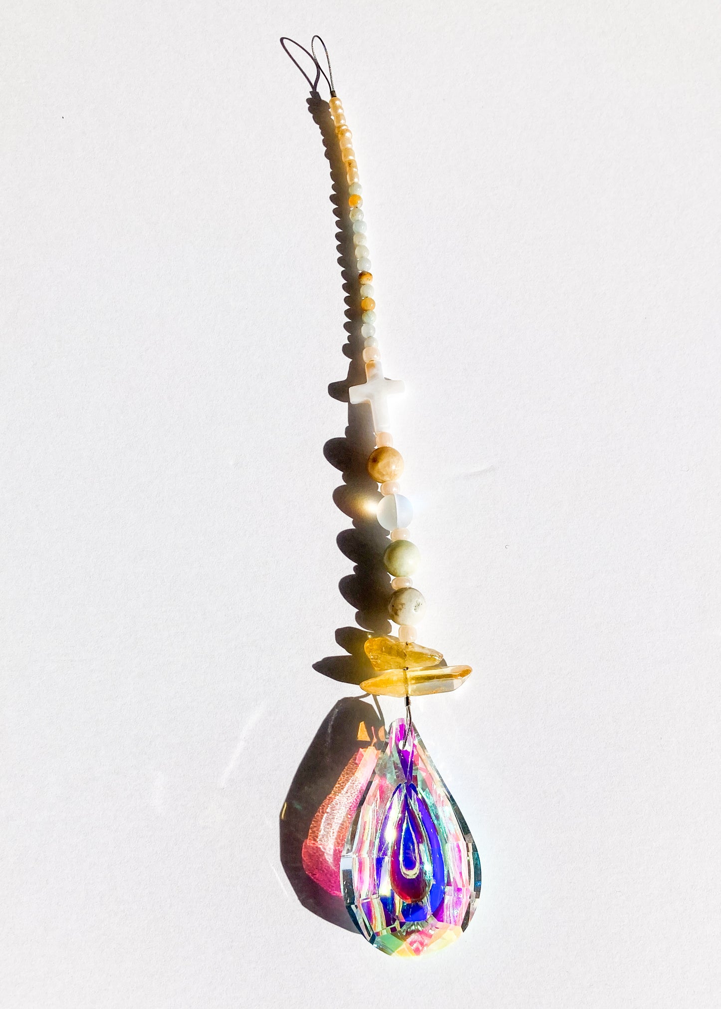 Beaded Suncatcher with Prism