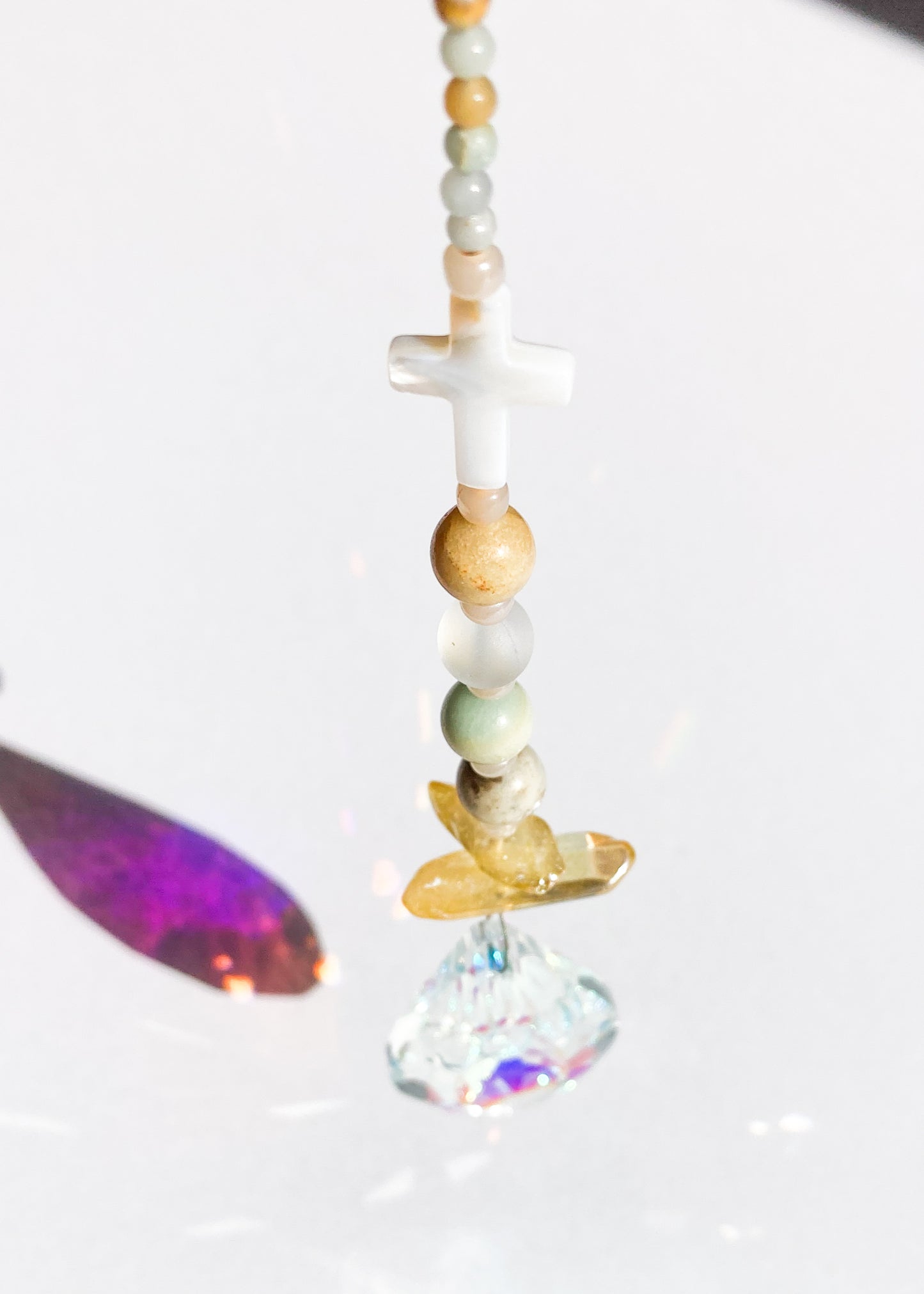 Beaded Suncatcher with Prism