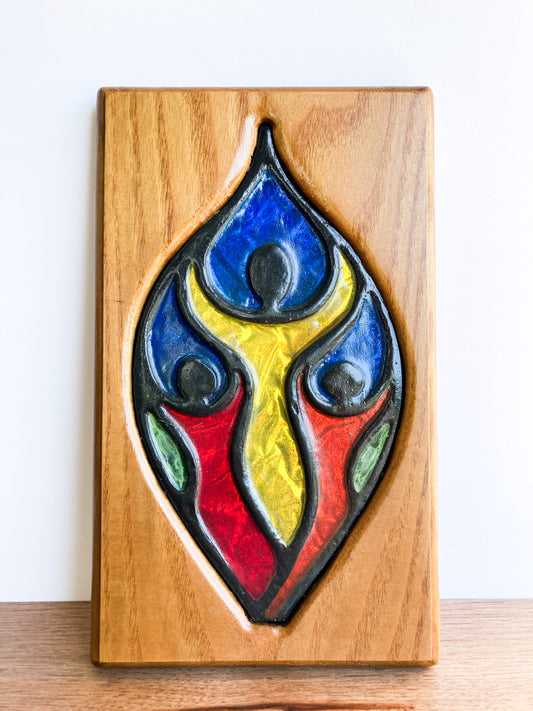 Resin and Wood Trinity Flame