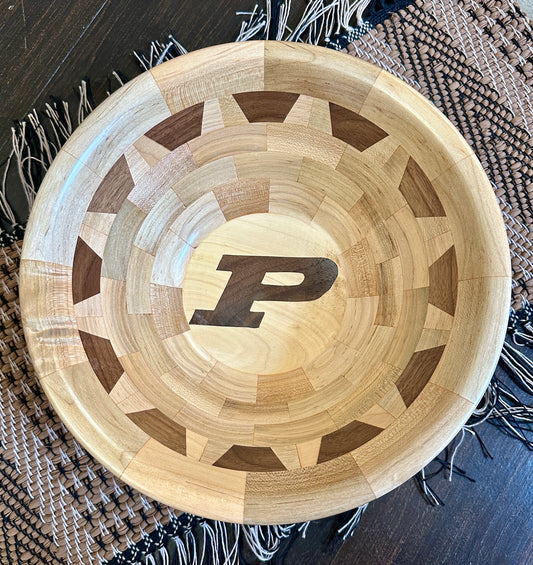 Wooden Purdue bowl