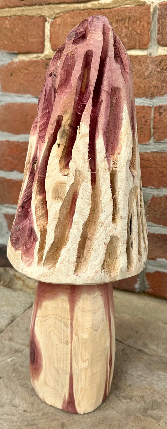 Cedar Mushroom - Chainsaw and Hand Carved by Kenneth Blake