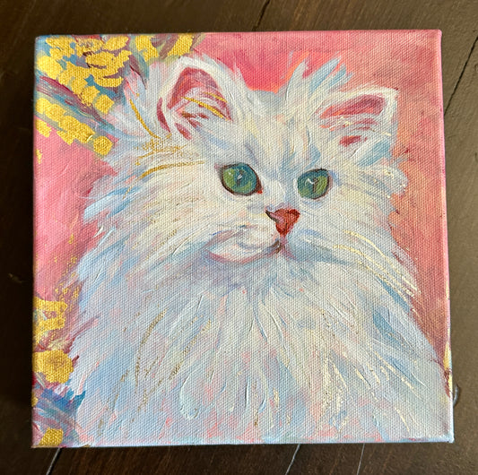 Princess Glam Cat Painting