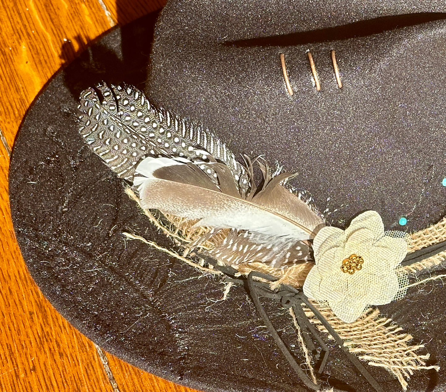 Wood Burned Rancher Hat