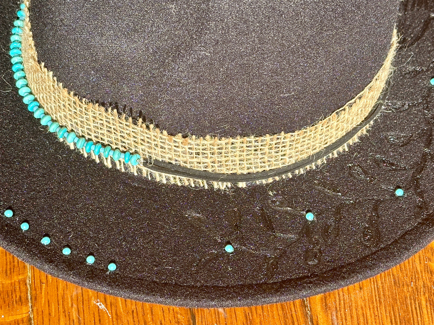 Wood Burned Rancher Hat