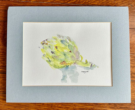 Artichoke' by Artist Mary Lee Hillenbrand - Watercolor Painting