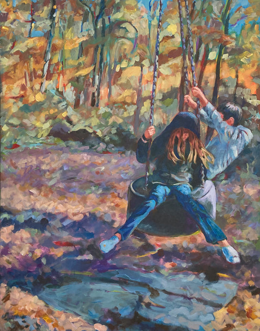 Tire Swing Painting (Girl)