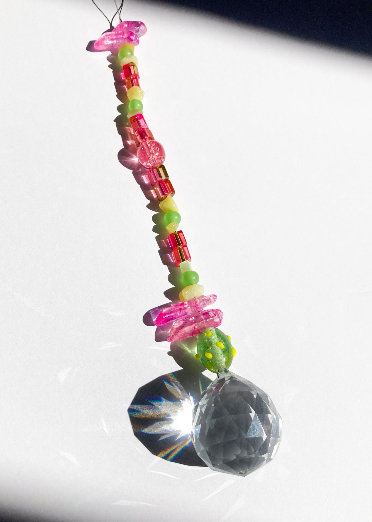 Beaded Suncatcher with Prism