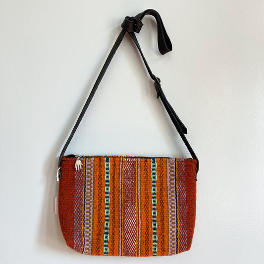 Marcos Bautista Zapotec Striped Crossbody