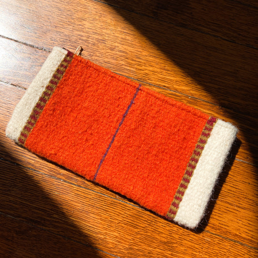 Woven Clutch - Orange