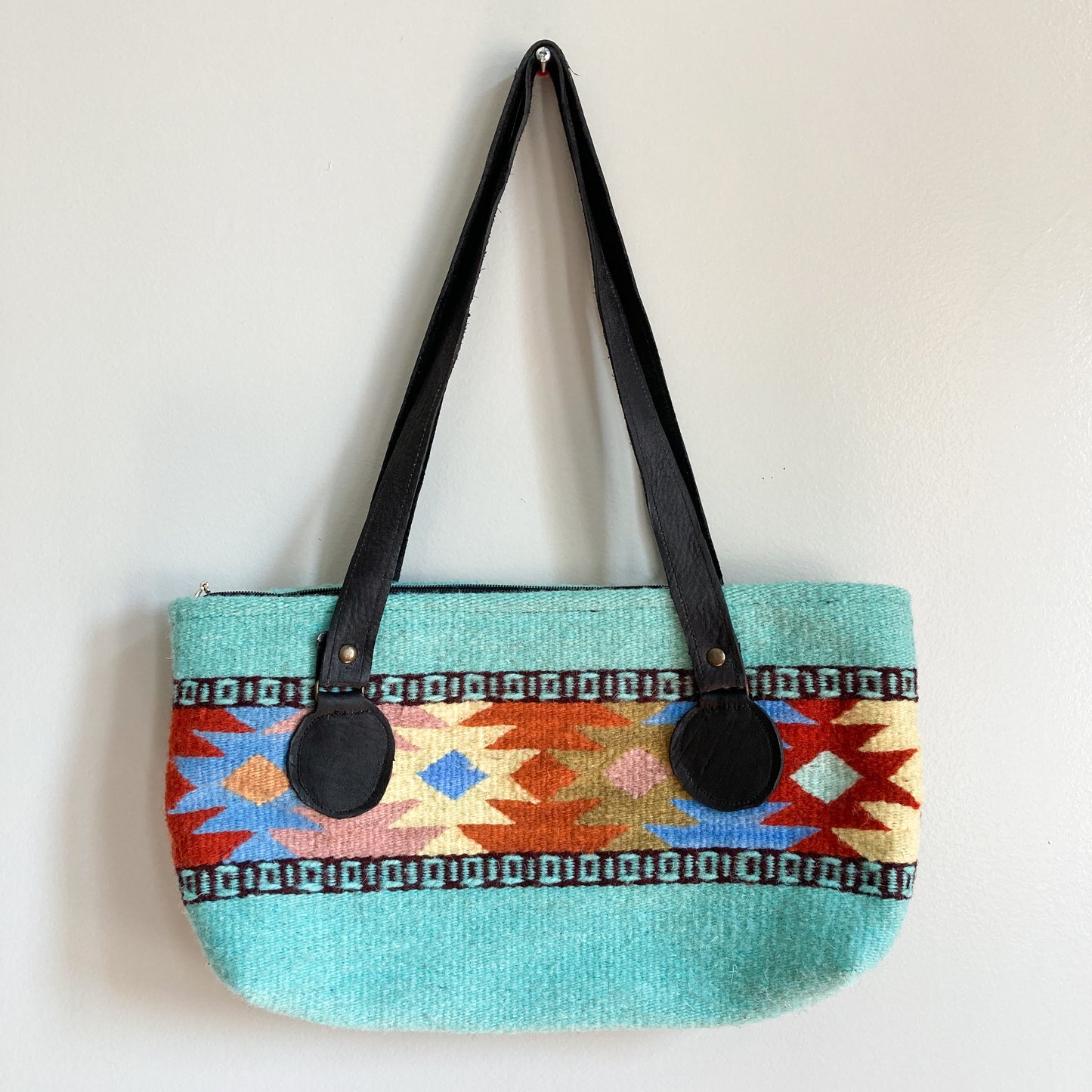 Handwoven Purse with Short Straps