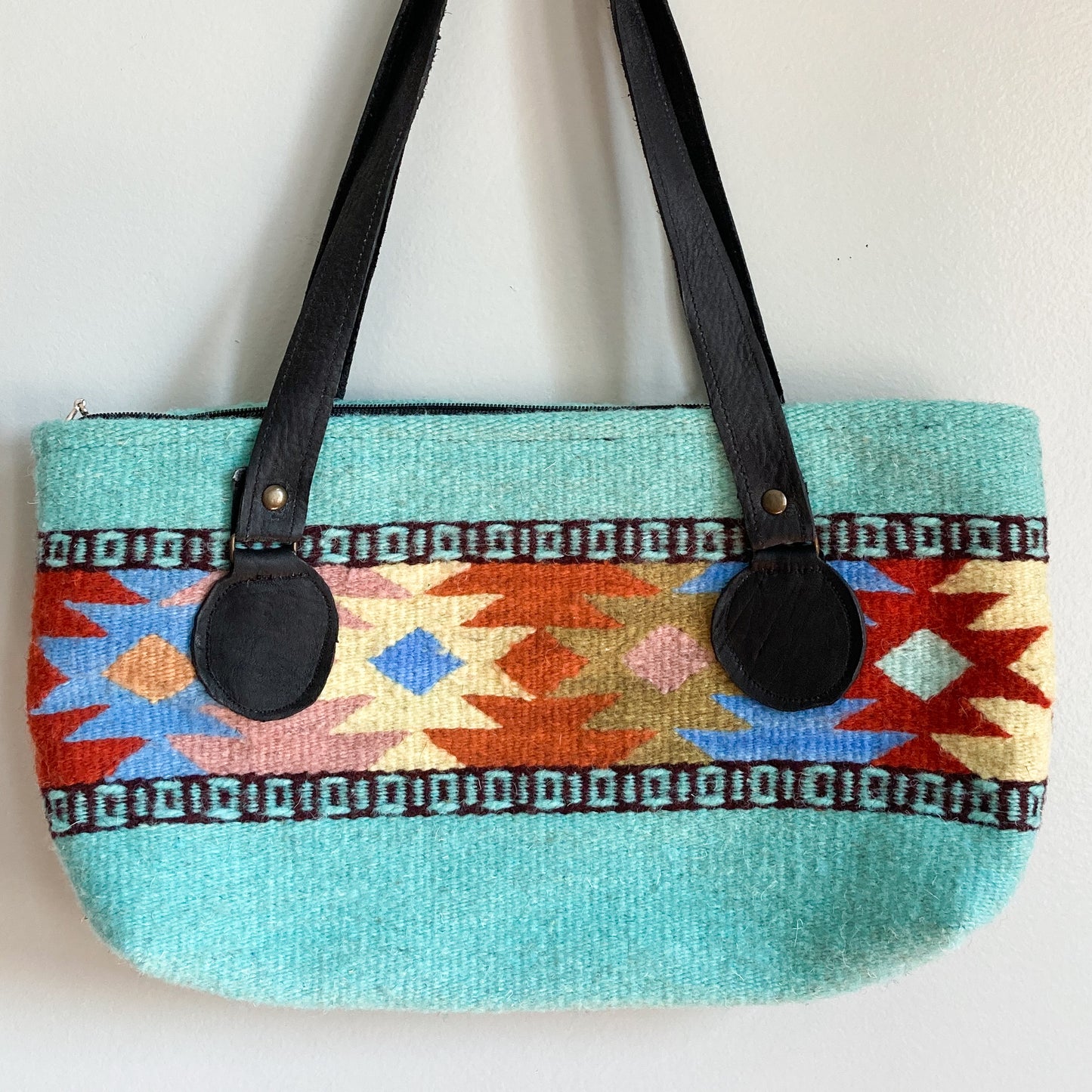 Handwoven Purse with Short Straps