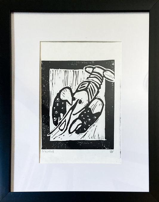 Crawdad - Black and White Print