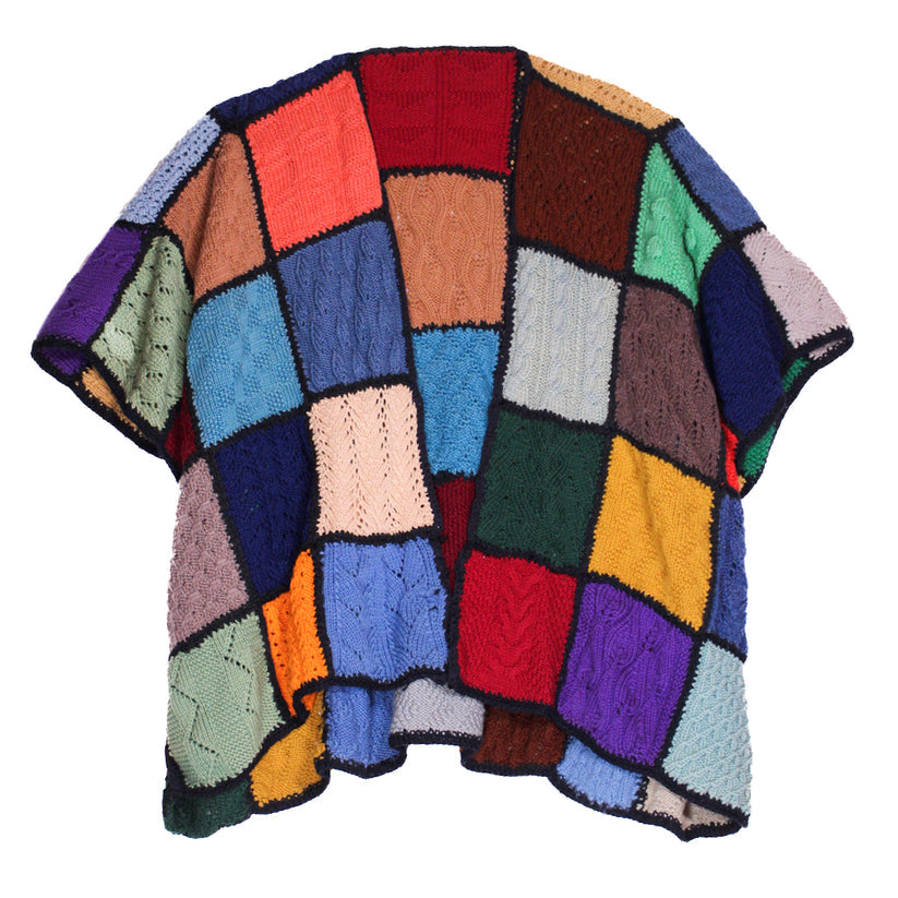 Upcycled Granny Square Sweater Multicolored