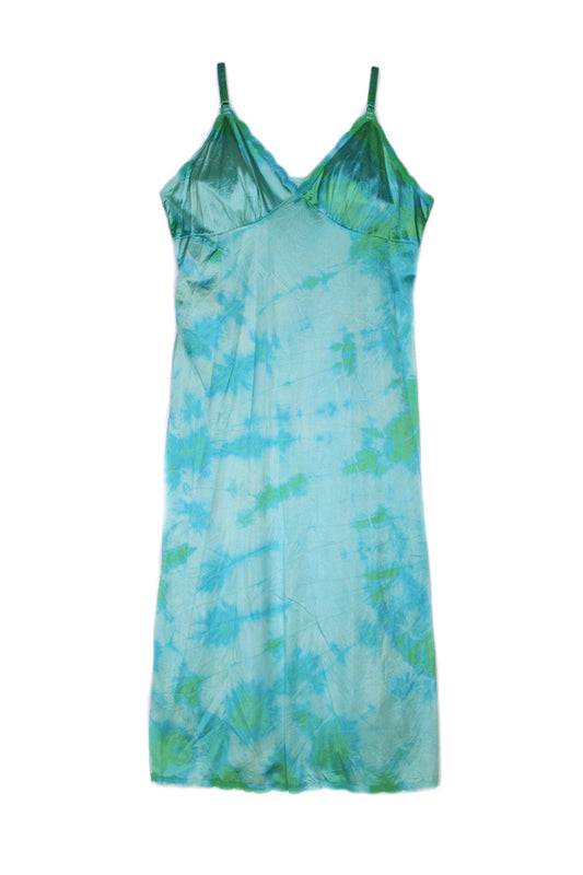 Vintage Slip Dress Blue/Green