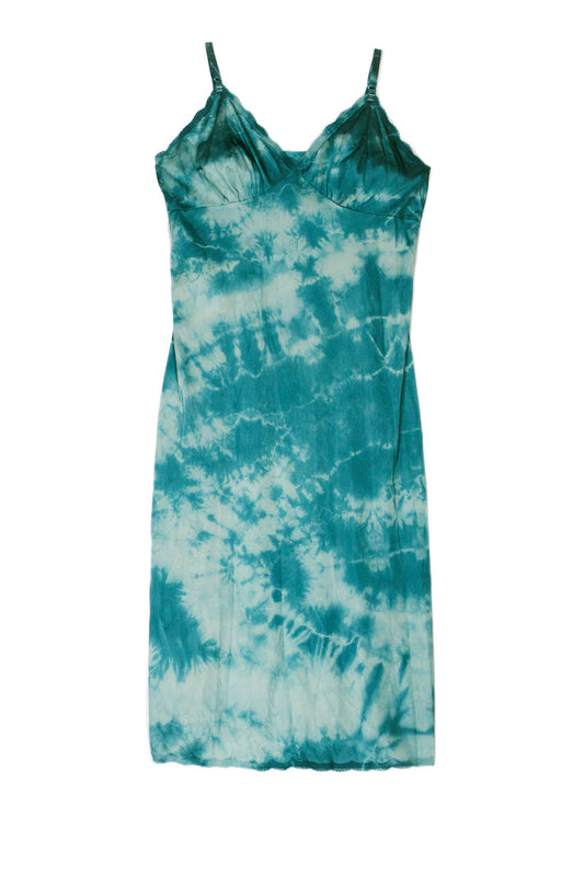 Vintage Slip Dress Teal