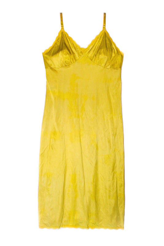 Vintage Slip Dress Yellow