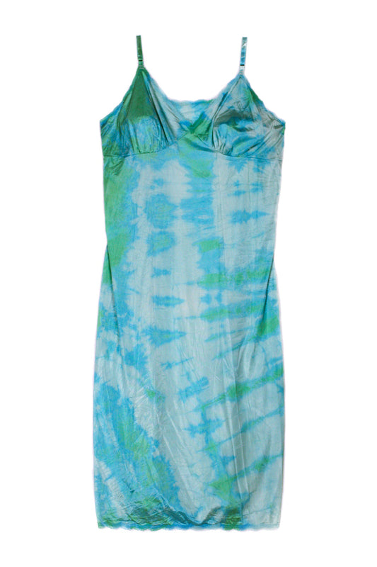 Vintage Slip Dress Blue/Green