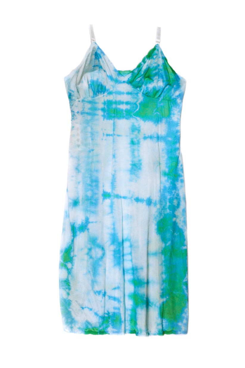 Vintage Slip Dress Blue/Green