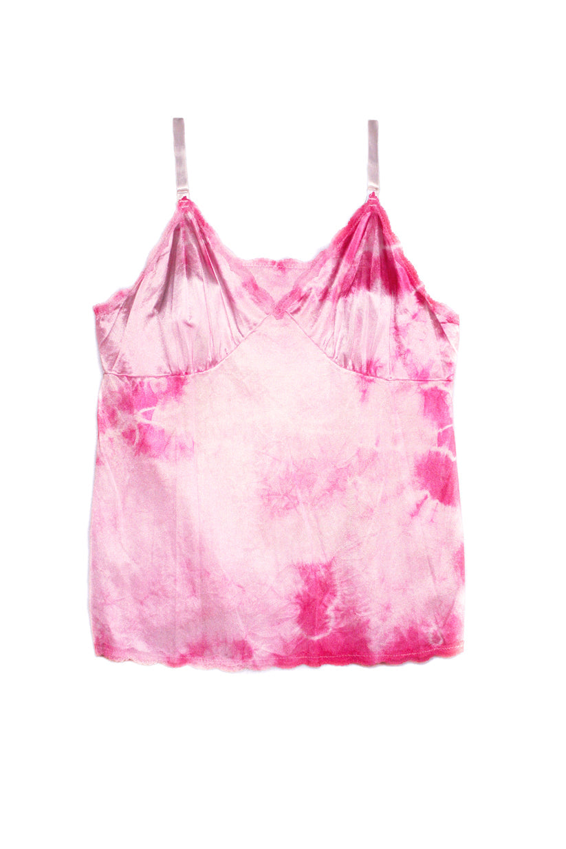 Tie Dye Pink Slip Tank