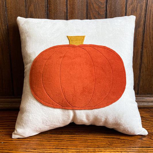 Suede Pumpkin Pillow