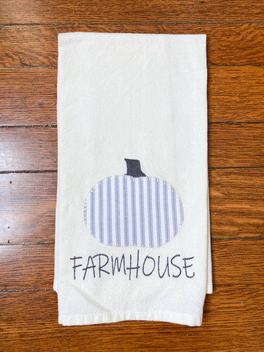 Farmhouse Cream Kitchen Towel