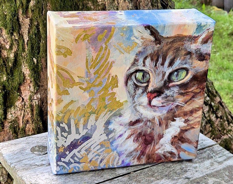 Little Ki Glam Cat Painting