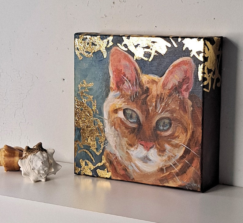 Tom Glam Cat Painting