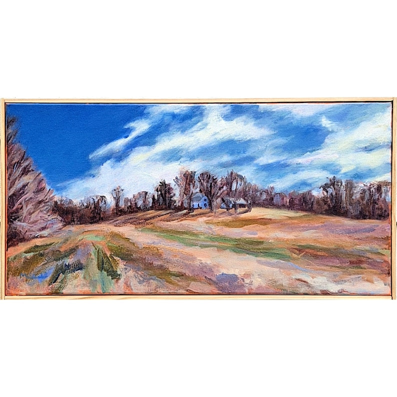 Little Farm On The Hill Painting