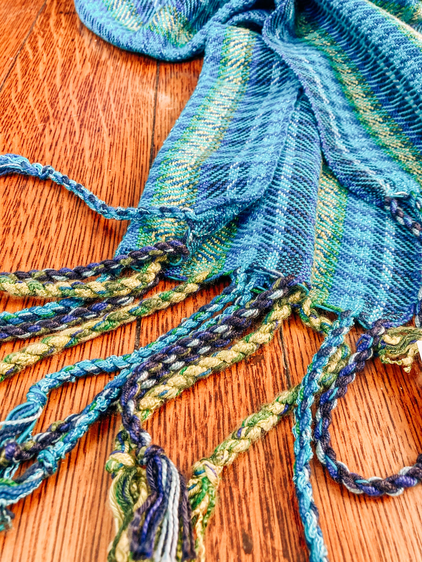 Turquoise/Royal Blue Scarf