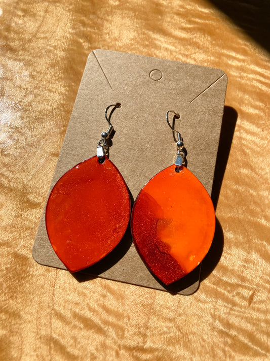 Alcohol Fat Oval Earrings