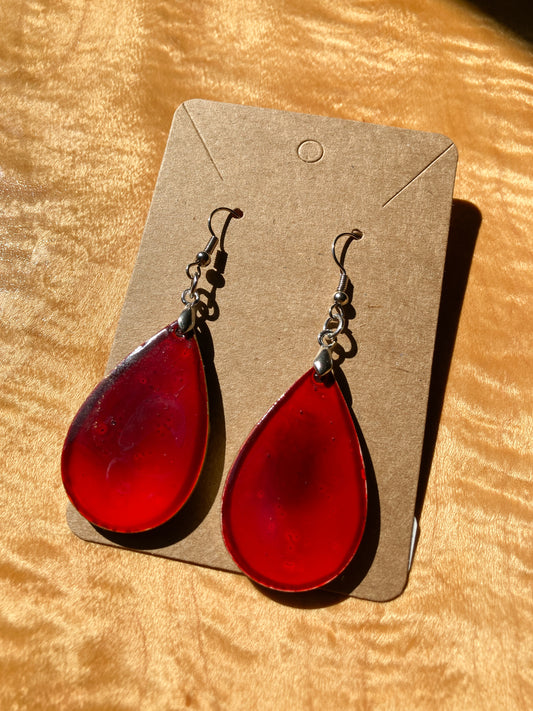 Alcohol Tear Drop Earrings