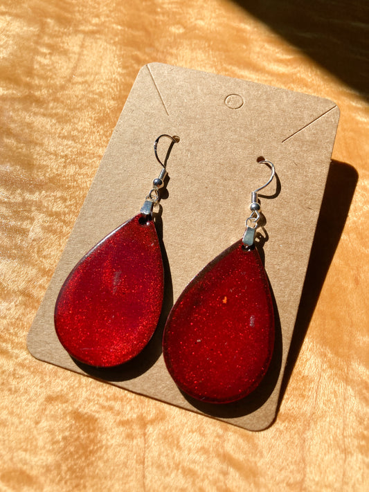 Alcohol Tear Drop Earrings