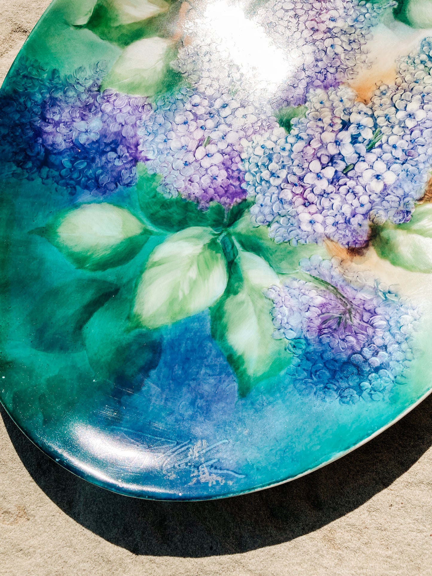 Purple Lilacs Platter